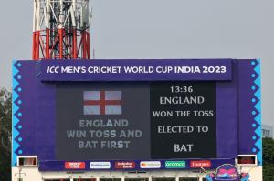 Eliminated England bat against Pakistan in final World Cup matc